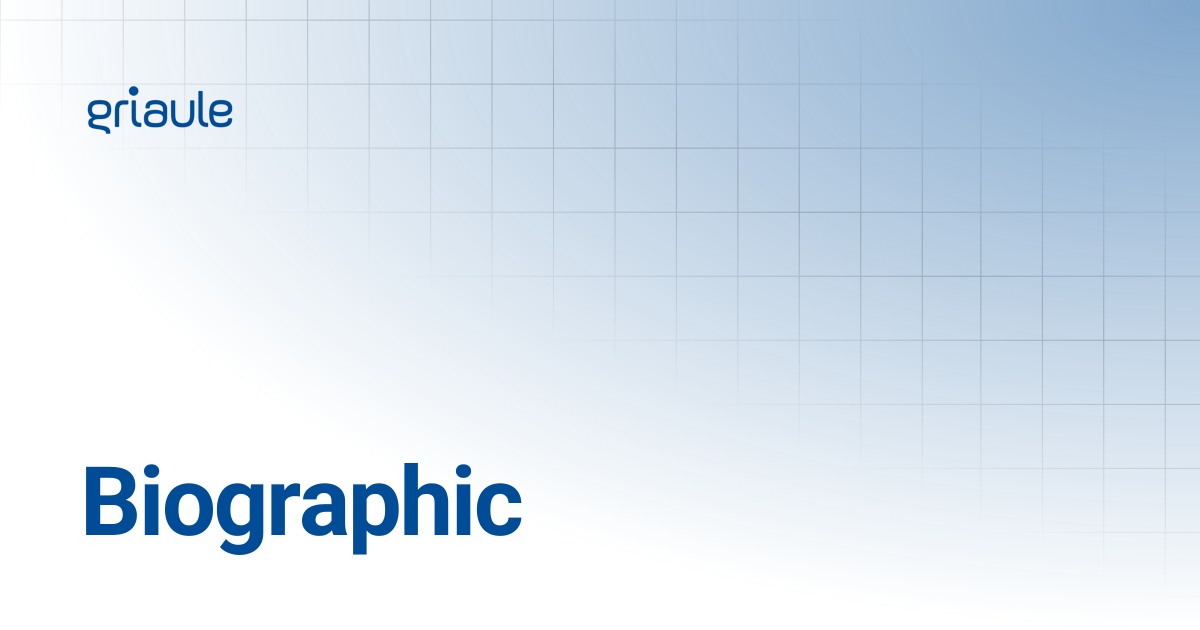 Biographic | APIs | Griaule Docs