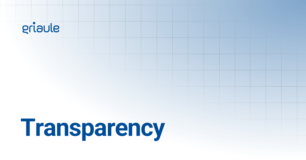 Transparency | APIs | Griaule Docs
