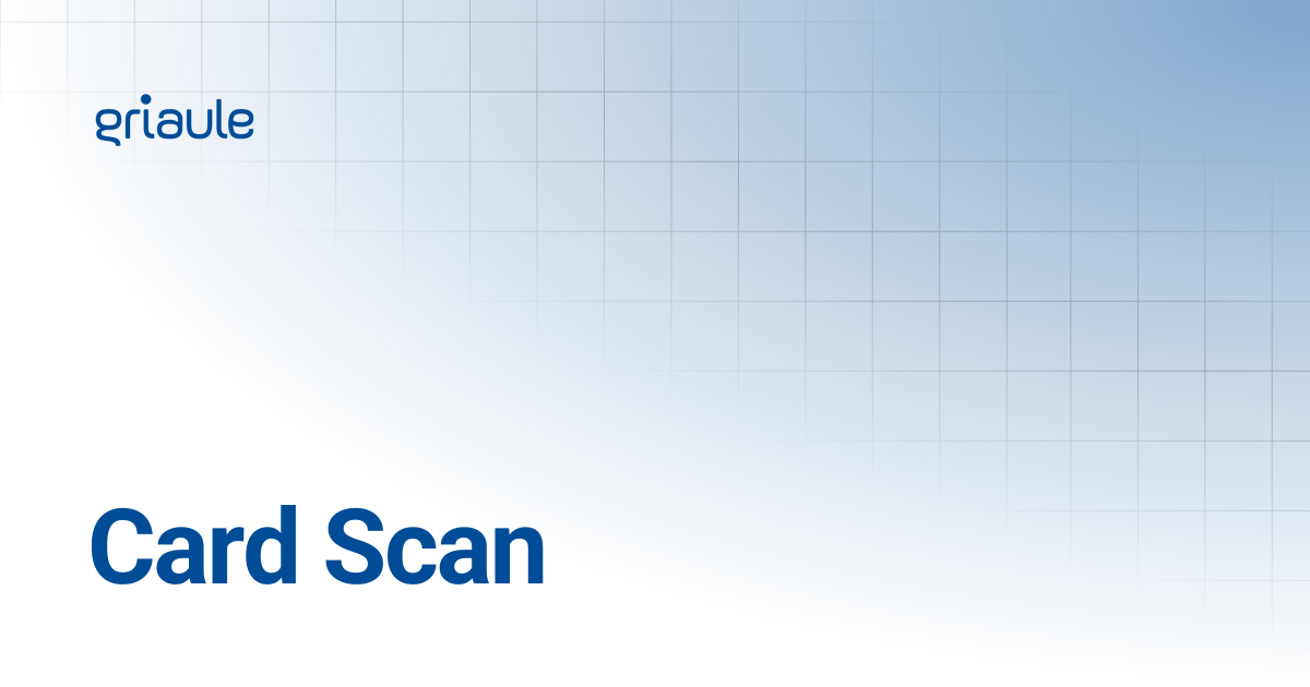 Card Scan | Griaule Docs