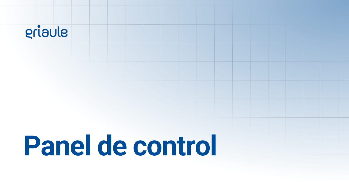 Control Panel | Griaule Docs